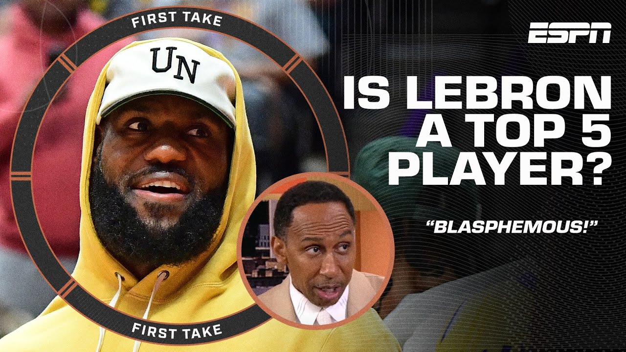 Stephen A.: It’s BLASPHEMOUS to leave LeBron off any Top 5️⃣ NBA players list 🗣️ | First Take
