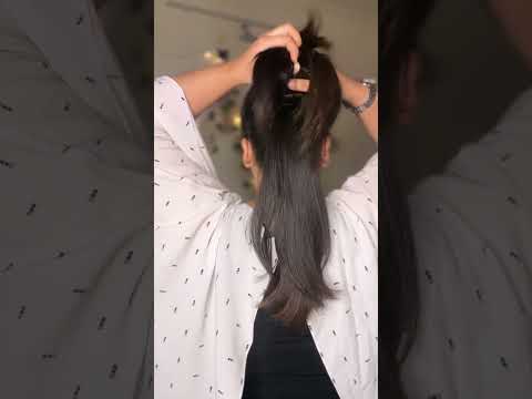 basic ponytail vs new & improved ✨#ponytailtutorial #cutehairstyles #easyhairstyles #hairtutorial