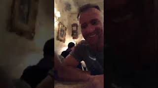 Daria Kasatkina at the Russian restaurant with team in New York