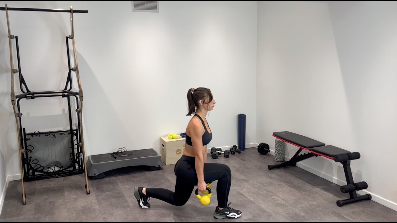 Kettlebell Pulse Lunge