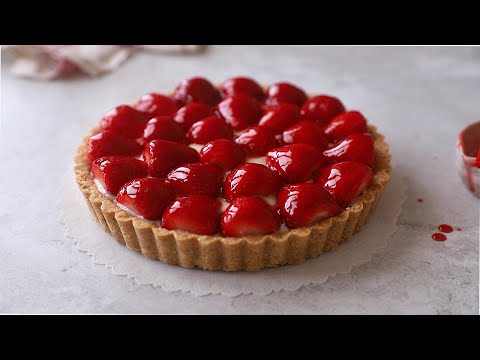 CROSTATA SENZA COTTURA CREMA E FRAGOLE