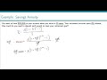 Exploring Savings Annuity Calculations