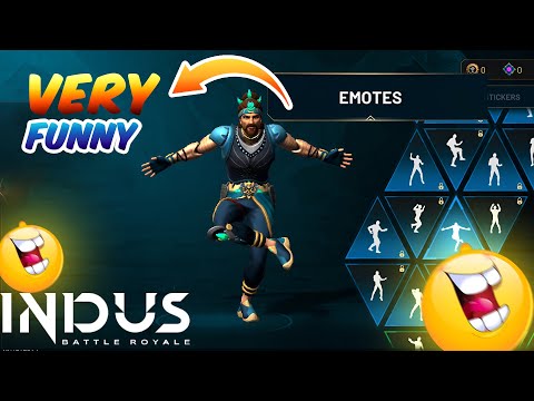 Review of funny🤣 emote of Indus game |  #indusgame