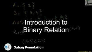 Introduction to Binary Relation