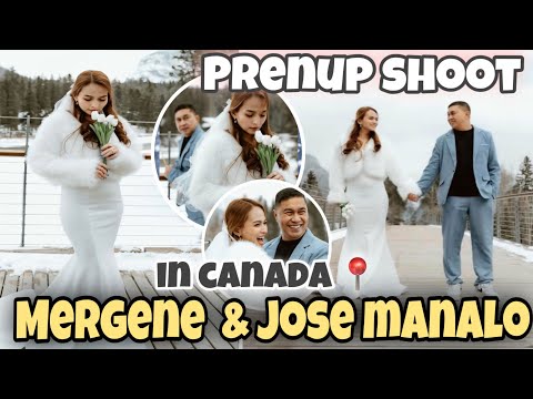 Jose Manalo at Mergene Maranan PRENUP SHOOT sa CANADA winter at snowy kaya tiis ganda sila ang ganda