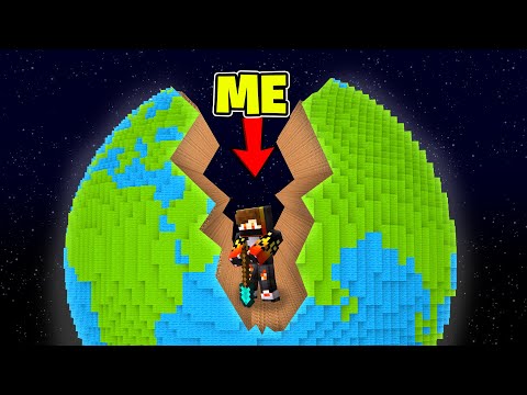 WHATS INSIDE THE EARTH CORE IN MINECRAFT !!!
