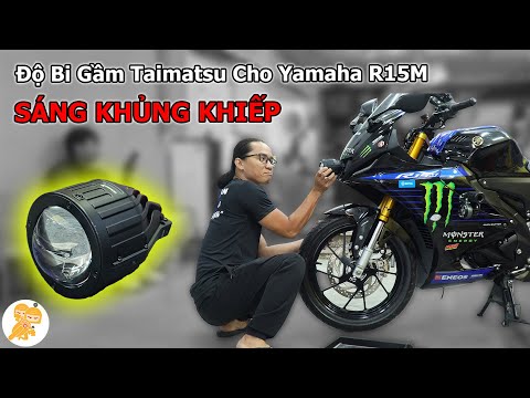 Độ Bi Gầm Taimatsu 3 Inch Cho Yamaha R15M SÁNG KHỦNG KHIẾP- Xe Ôm Shop