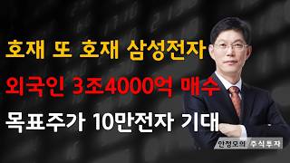 [주식]호재 또 호재 삼성전자 외국인 3조4000억 매수 목표주가 10만전자 기대(20250808금)주식 주식투자 주식강의 주식공부 주식초보 주식단타 주식고수 단타매매