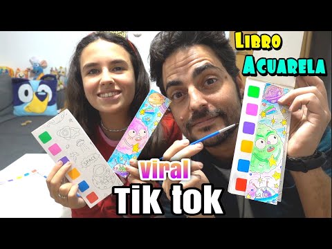 El Libro con Acuarelas viral de tiktok!! ACUARELAS DIVERTIDAS