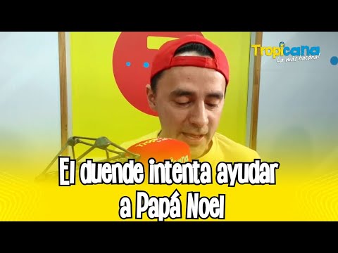 El duende intenta ayudar a Papá Noel