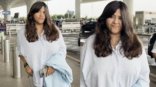 Ekta Kapoor Spotted At Mumbai Airport