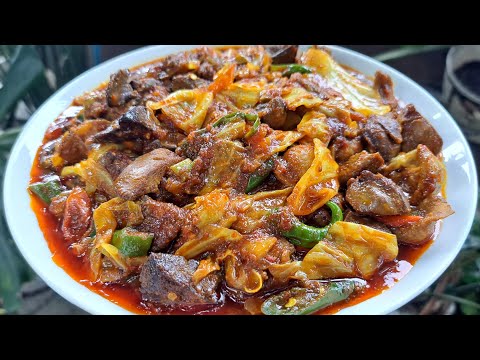 RESEP OSENG ATI AMPELA PEDAS MANIS TERENAK