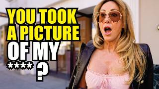 CRAZY RODEO DRIVE KAREN HAS A MELTDOWN !! Beverly Hills California