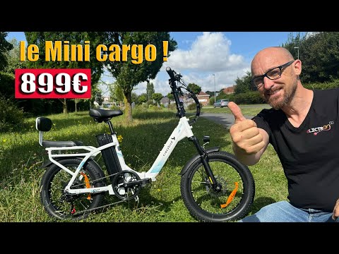 le vélo électrique parfait pour tout faire à petit prix 899 € le CRAZY BIRD mini cargo