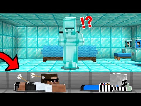 Stealing Diamonds from Rich Villager in Minecraft..