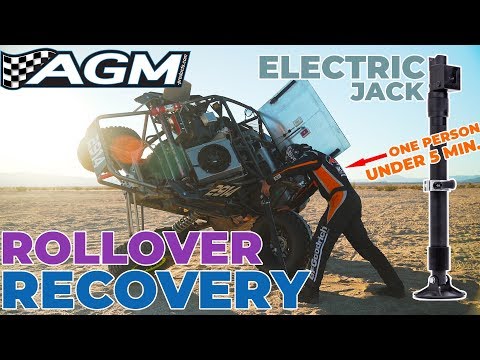 How to roll your UTV back on its wheels by yourself | AGM Electric Jack