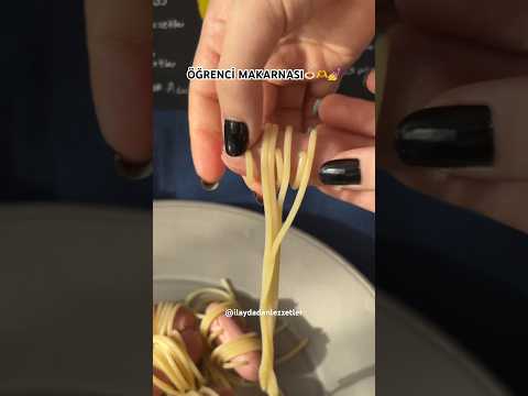 ÇOK EKONOMİK ÖĞRENCİ MAKARNASI🍝(Abone Olursanız Çok Sevinirim)❤️#sphagetti #sosis #makarna #shorts