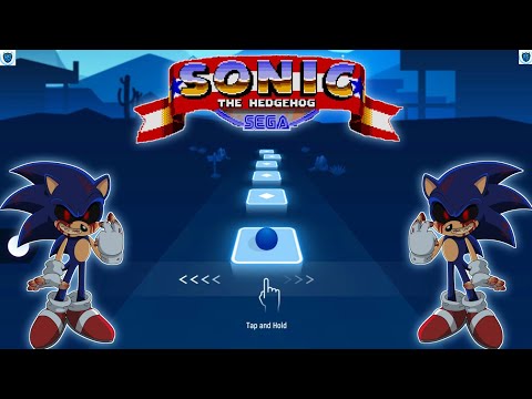 Sonic EXE - DING DONG HIDE AND SEEK Song (Bemax Remix) - Tiles Hop Widescreen