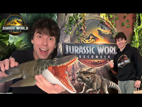EU ASSISTI JURASSIC WORLD RECOMEÇO E GANHEI UM MOSASSAURO! PETER TOYS