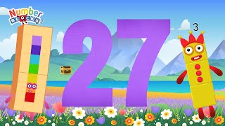 Numberblocks Magic Run World Flowerland 27 New | Numberblocks Find Missing Number Magic Adventure