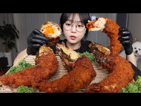 바삭바삭! 대왕새우튀김 먹방🦐JUMBO FRIED SHRIMP MUKBANG ASMR