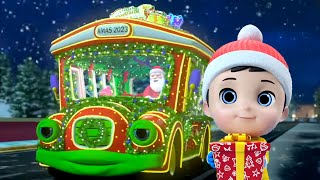 Christmas Wheels on the Bus, Holiday Ride with Santa