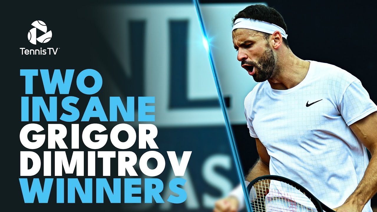All The Angles Of Two INCREDIBLE Grigor Dimitrov Winners vs Novak Djokovic | Rome 2023