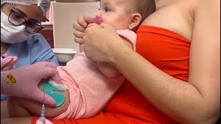 Dia de vacin@ ￼de 4 meses da Aurora 🥺❤️
