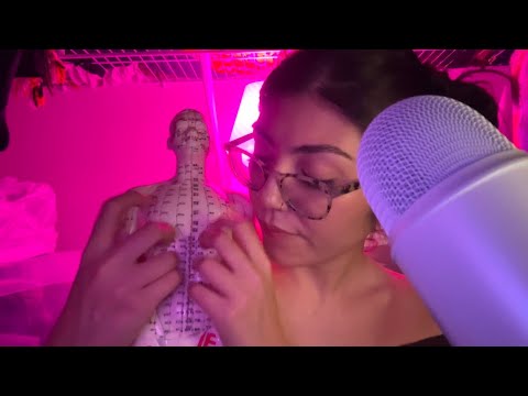 Acupuncture Doll Tingles ASMR - Tapping, Scratching, Spanish, Hand Sounds + (Ft. Dossier)