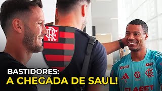 CONFIRA A RECEPÇÃO DE SAUL NO CT DO FLAMENGO: BASTIDORES DA CHEGADA SAUL ÑIGUEZ