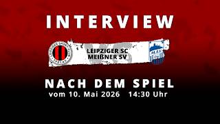 Interview nach dem Spiel Leipziger SC vs Meißener SV