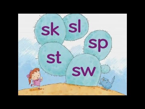 Phonics Kids 4B Unit 4 | Consonant Blends | "s" Blends | sk sl sp st sw | - YouTube