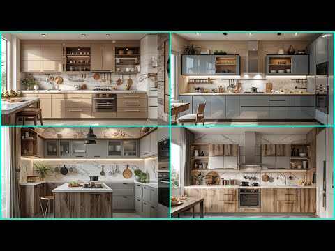 Top Modular Kitchen Designs Open Kitchen Cabinet Colours 2025 | Modern Home Interior Design Ideas