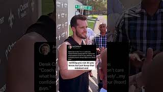 Does Derek Carr Trust the Saints O-Line? #nfl #saints #football #derekcarr #panthers #jongruden