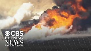 YouTube video thumbnail: Health Concerns Over Massive Warehouse Fire in California