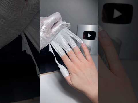 ASMR SELF CARE NIGHT pt. 2 🪩🍸 #100k #asmr #nails #nailart