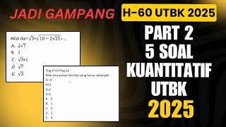 BAHAS TRIK CEPAT SOAL PENGETAHUAN KUANTITATIF UTBK 2025 || PART 2