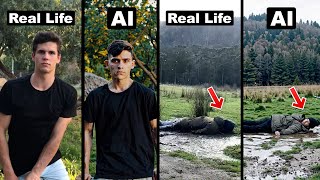 Real Life Vs AI Parkour and Flips (Compilation 2)