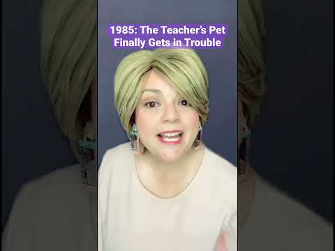 1985: The Teacher’s Pet Gets in Trouble #karma #schoollife #80saesthetic #comedy #80skid  #skits