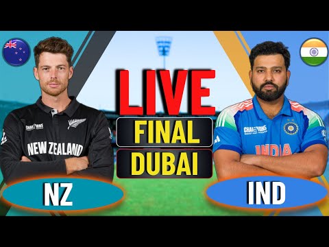 🏆 IND vs NZ LIVE | Champions Trophy 2025 Final | India vs New Zealand Live Score & Commentary