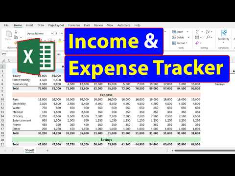 Manage your Income and Expenses | Ultimate Personal Budget in Excel