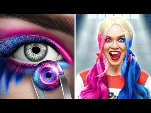 VOM NERD ZU HARLEY QUINN ➡️🎩 Epischer Beauty-Wandel! 🌟 Superhelden-Food-Challenges auf 123 GO! FOOD