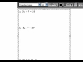 Solving Linear Equations Steps