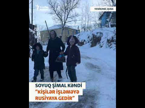 Soyuq şimal kəndi - "Kişilər işləməyə Rusiyaya gedir" #shorts #shortsvideo