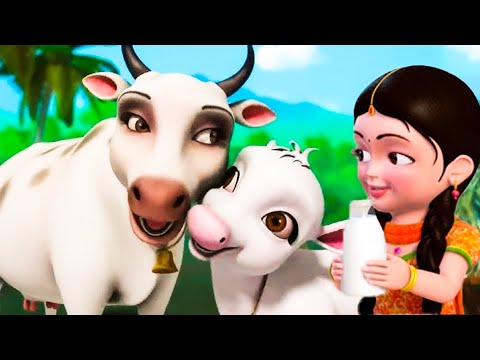 गैया मेरी गईया   Gaiya Meri  - Kids Poem - Hindi Rhymes For Children   Chiku Rhymes #chikurhymes