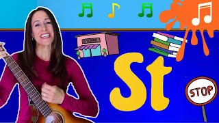 📚 Let's LEARN! Phonic BLENDS SONGS For Children | Letter St | Consonant Song for Kids | Patty Shukla
