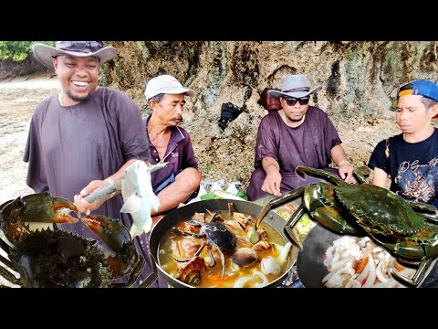 Special Seafood! berbagai jenis Hewan Laut disatukan Dalam Belanga | Hunting & Cooking