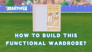 This Wardrobe Actually OPENS! 🚪 - How to Build a Functional Sliding Door Wardrobe in Heartopia
