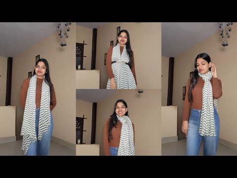 How to style a scraf for winter //winter scraf hack