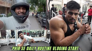Phir se daily routine me vlogging start | gym ke liye space searching and leg ki heavy workut 